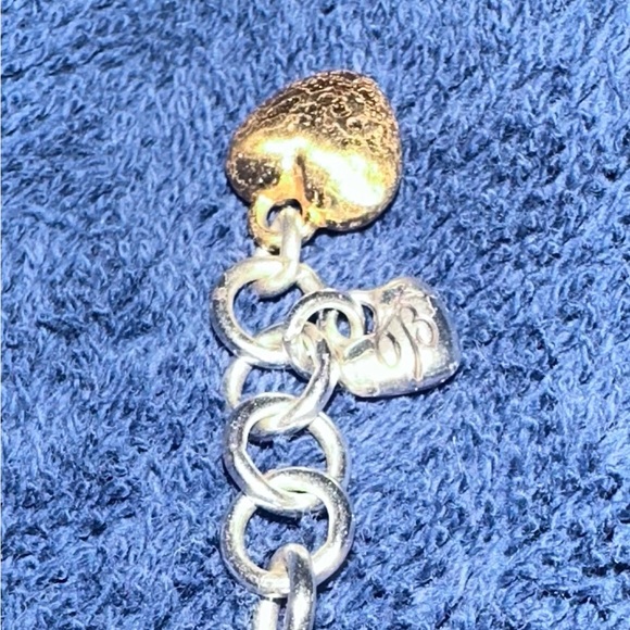 Vintage Brighton Gold and Silver Tone Heart Bracelet - Picture 4 of 4
